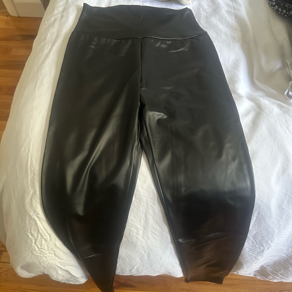 Leather leggings, one size, long